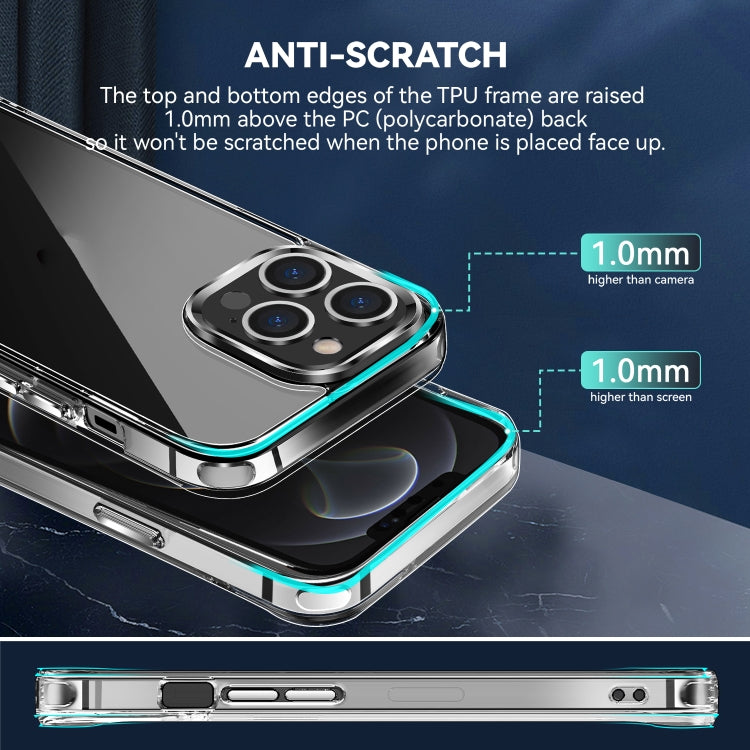 For iPhone 13 Pro TPU + PC Transparent Shockproof Protective Case by buy2fix