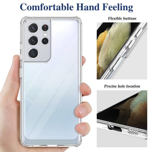 For Samsung Galaxy S21 Ultra 5G Crystal Clear Shockproof PC + TPU Protective Case(Transparent) by buy2fix