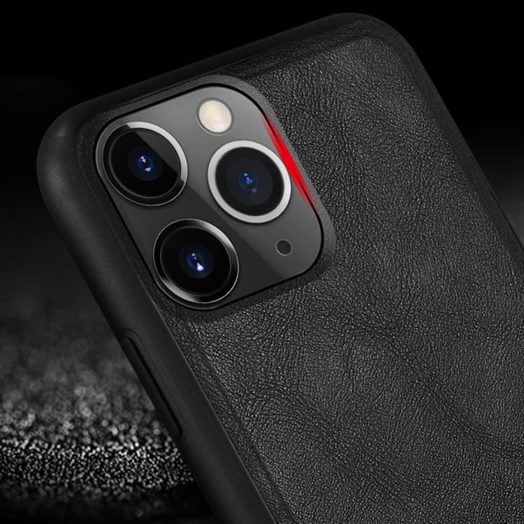 For iPhone 11 SULADA Shockproof TPU + Handmade Leather Protective Case(Black) by SULADA