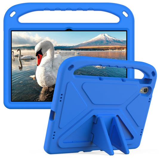 For Lenovo Tab P11 TB-J606F / Tab P11 Plus TB-J607F Portable Handle EVA Shockproof Anti Falling Protective Case with Triangle Holder(Blue) by buy2fix