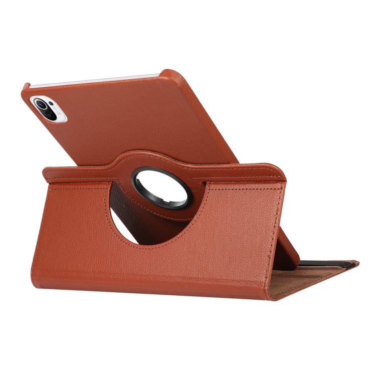 For Xiaomi Pad 5 Pro / Pad 5 360 Degree Rotation Litchi Texture Flip Leather Case with Holder(Red) by buy2fix