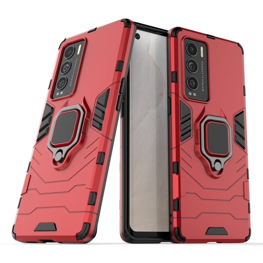 For OPPO Realme GT Explorer Master Shockproof PC + TPU Protective Case with Magnetic Ring Holder(Red) by buy2fix