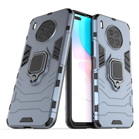 For Huawei nova 8i Foreign Version Shockproof PC + TPU Protective Case with Magnetic Ring Holder(Navy Blue) by buy2fix
