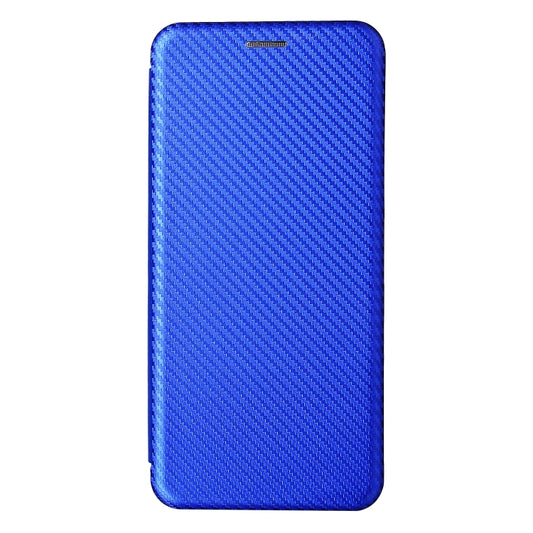 For UMIDIGI Power 5 Carbon Fiber Texture Horizontal Flip TPU + PC + PU Leather Case with Card Slot(Blue) by buy2fix