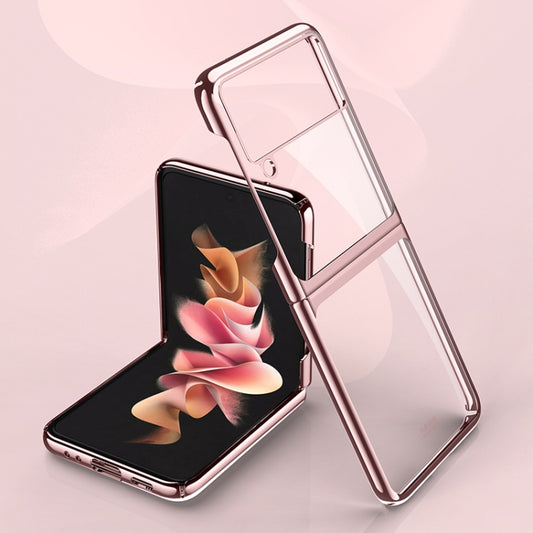 For Samsung Galaxy Z Flip3 5G Symphony Plating PC Shockproof Protective Case(Rose Gold) by buy2fix