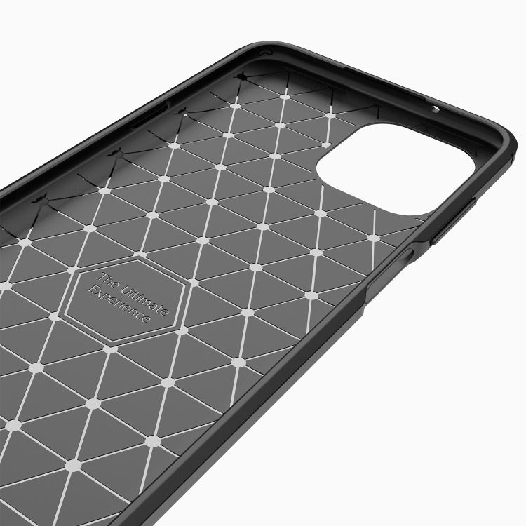 For Motorola Moto Edge 20 Lite Brushed Texture Carbon Fiber TPU Case(Black) by buy2fix