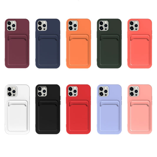 For iPhone 13 Pro TPU + Flannel Lining Shockproof Case with Card Slots (Light Purple) by buy2fix
