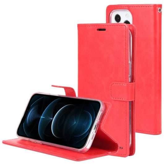 For iPhone 13 Pro GOOSPERY BLUE MOON Crazy Horse Texture Horizontal Flip Leather Case with Holder & Card Slot & Wallet (Red) - iPhone 13 Pro Cases by GOOSPERY | Online Shopping UK | buy2fix