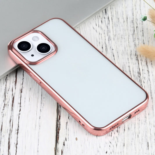 For iPhone 13 Ultra-thin Electroplating TPU Protective Case(Pink) by buy2fix