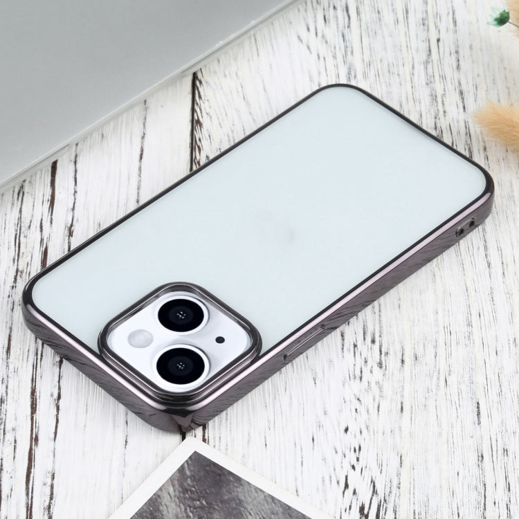 For iPhone 13 mini Ultra-thin Electroplating TPU Protective Case (Black) by buy2fix