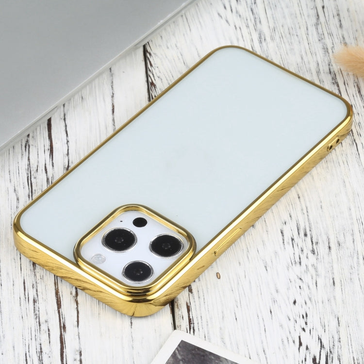 For iPhone 13 Pro Ultra-thin Electroplating TPU Protective Case (Gold) by buy2fix