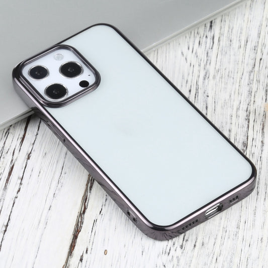 For iPhone 13 Pro Max Ultra-thin Electroplating TPU Protective Case (Black) by buy2fix