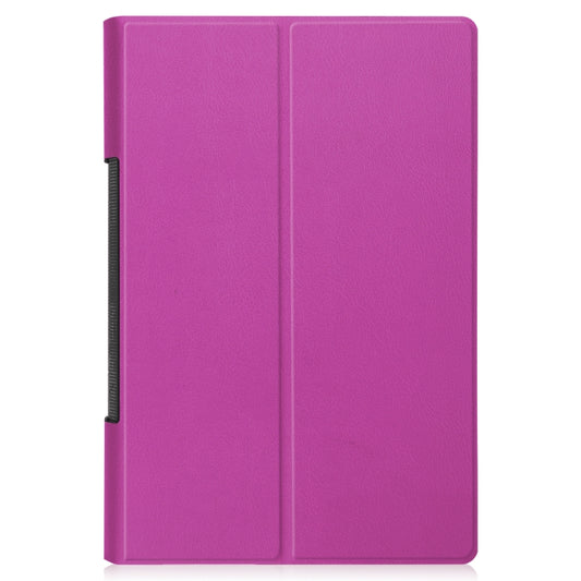 For Lenovo Yoga Tab 11 / YT-J706X Custer Texture Horizontal Flip PU Leather Case with Holder & Sleep / Wake-up Function(Purple) by buy2fix