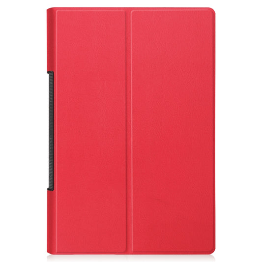 For Lenovo Yoga Tab 11 / YT-J706X Custer Texture Horizontal Flip PU Leather Case with Holder & Sleep / Wake-up Function(Red) by buy2fix