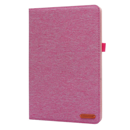 For Xiaomi Pad 5 / 5 Pro Horizontal Flip TPU + Fabric PU Leather Protective Case with Name Card Clip(Rose Red) by buy2fix