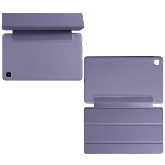 For Samsung Galaxy Tab A7 Lite T225 3-folding Horizontal Flip Honeycomb TPU Shockproof + PU Leather Case with Holder(Purple) by buy2fix