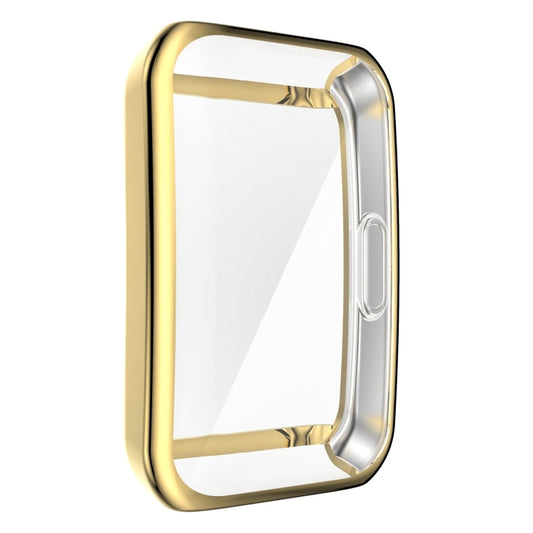 For Huawei Band 6 / 6 Pro / Honor Band 6 Full Coverage TPU Electroplating Protective Case Cover(Gold) by buy2fix