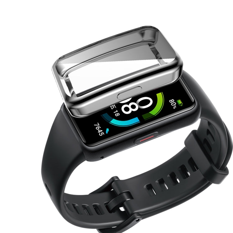 For Huawei Band 6 / 6 Pro / Honor Band 6 Full Coverage TPU Electroplating Protective Case Cover(Silver) by buy2fix