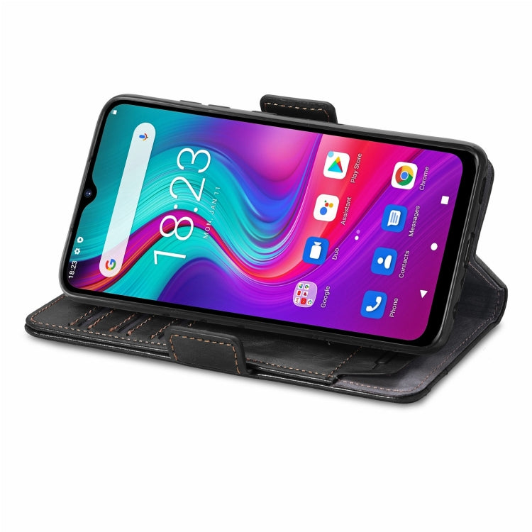 For Doogee X96 Pro CaseNeo Business Splicing Dual Magnetic Buckle Horizontal Flip PU Leather Case with Holder & Card Slots & Wallet(Black) by buy2fix