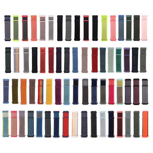 For Samsung Galaxy Watch3 45mm Nylon Loop Watch Band(Blue Green) by buy2fix