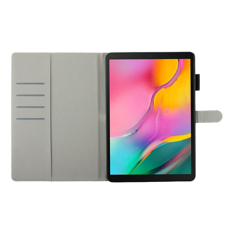 For Galaxy Tab A 8.0 (2019) T290 3D Embossing Pattern Horizontal Flip Leather Case with Holder & Card Slots & Wallet(Cat) by buy2fix