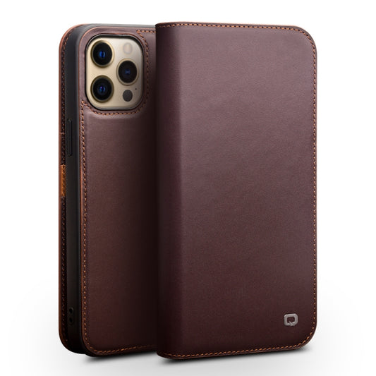 For iPhone 13 Pro Max QIALINO Business Horizontal Flip Leather Case with Holder & Card Slots & Wallet (Brown) - iPhone 13 Pro Max Cases by QIALINO | Online Shopping UK | buy2fix