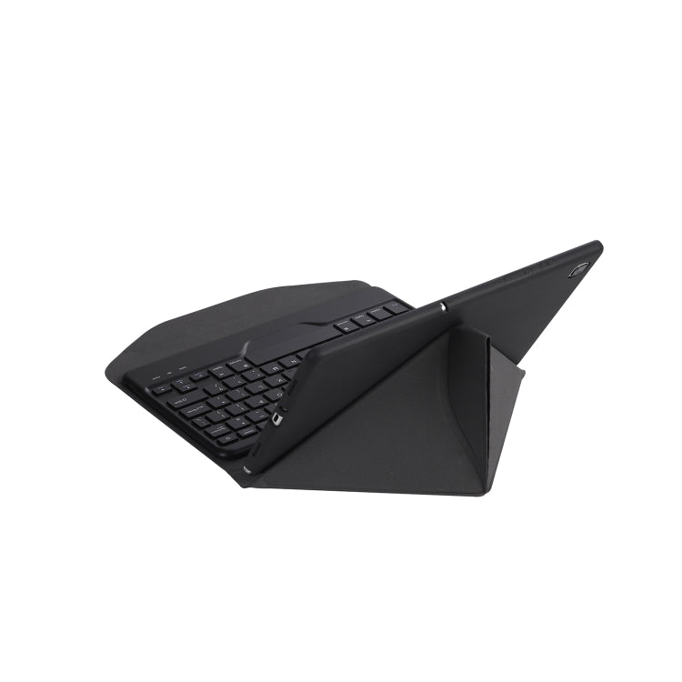 BM10 Diamond Texture Detachable Bluetooth Keyboard Leather Tablet Case with Pen Slot & Triangular Back Support For Lenovo Smart Tab M10 HPD Plus TB-X606F 10.3 inch(Black) by buy2fix