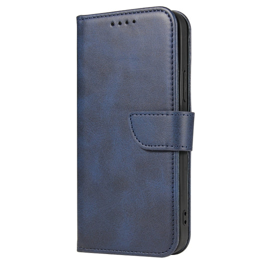 For iPhone 13 Pro Max Calf Texture Buckle Horizontal Flip Leather Case with Holder & Card Slots & Wallet (Blue) by buy2fix