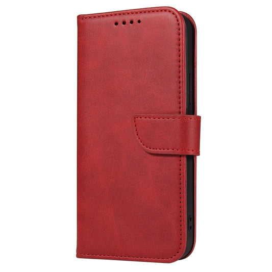 For iPhone 13 Pro Max Calf Texture Buckle Horizontal Flip Leather Case with Holder & Card Slots & Wallet (Red) by buy2fix