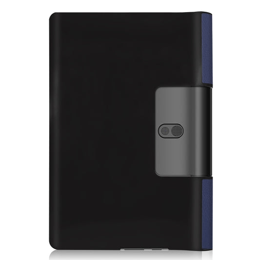 For Lenovo Yoga Smart Tab Custer Texture Horizontal Flip Leather Case with Two-folding Holder(Dark Blue) by buy2fix