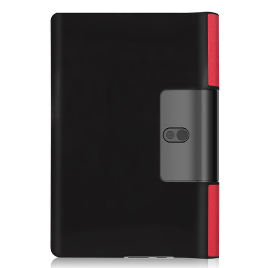 For Lenovo Yoga Smart Tab Custer Texture Horizontal Flip Leather Case with Two-folding Holder(Red) by buy2fix