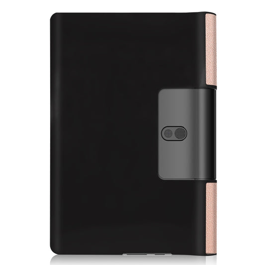 For Lenovo Yoga Smart Tab Custer Texture Horizontal Flip Leather Case with Two-folding Holder(Rose Gold) by buy2fix