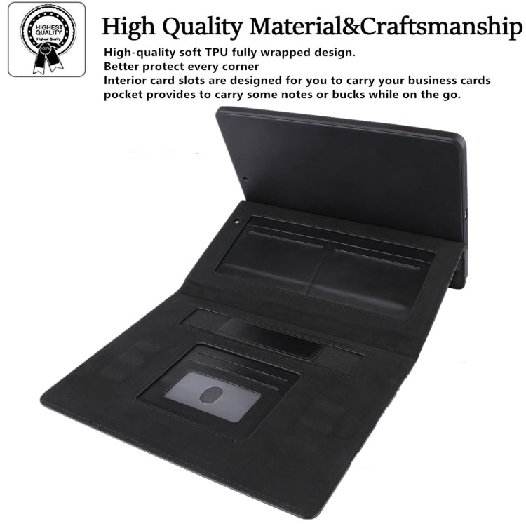 For iPad Pro 11 (2021 / 2020 / 2018) / Air 10.9 2020 Checkered Pattern Horizontal Flip Leather Tablet Case with Holder & Card Slots & Hand Strap(Black) - iPad Pro 11 (2022/2021) Cases by buy2fix | Online Shopping UK | buy2fix