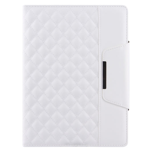 For iPad Pro 11 (2021 / 2020 / 2018) / Air 10.9 2020 Checkered Pattern Horizontal Flip Leather Tablet Case with Holder & Card Slots & Hand Strap(White) - iPad Pro 11 (2022/2021) Cases by buy2fix | Online Shopping UK | buy2fix