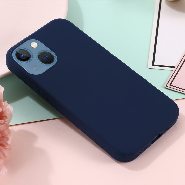 For iPhone 13 mini Shockproof Silicone Magnetic Magsafe Case (Navy Blue) by buy2fix