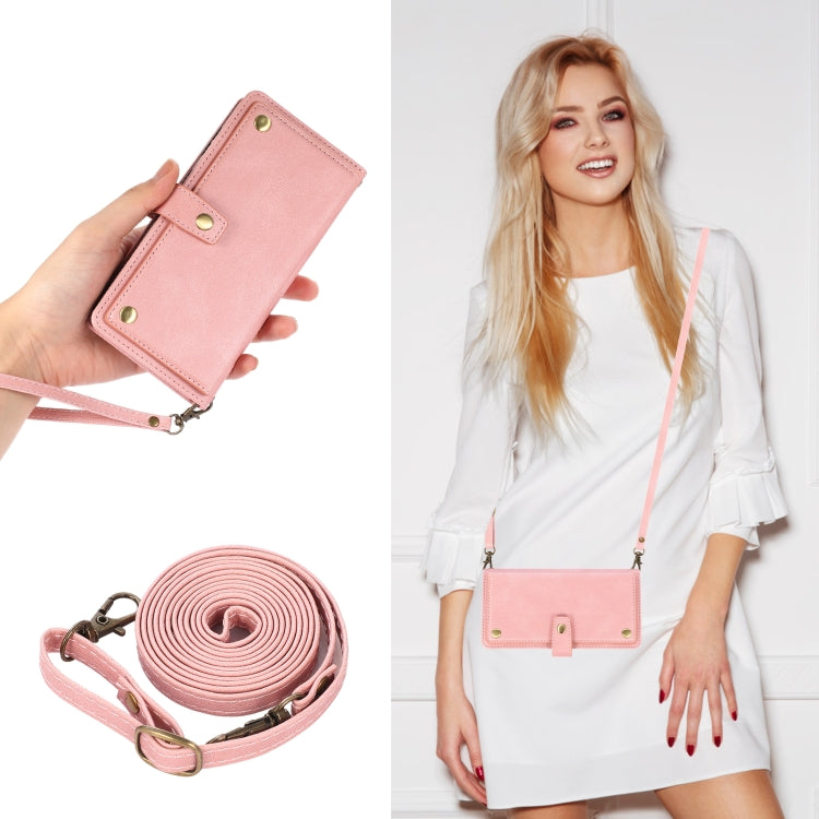 For Samsung Galaxy A50 / A30s / A50s PU + TPU Horizontal Flip Leather Case with Holder & Card Slot & Wallet & Lanyard(Pink) by buy2fix