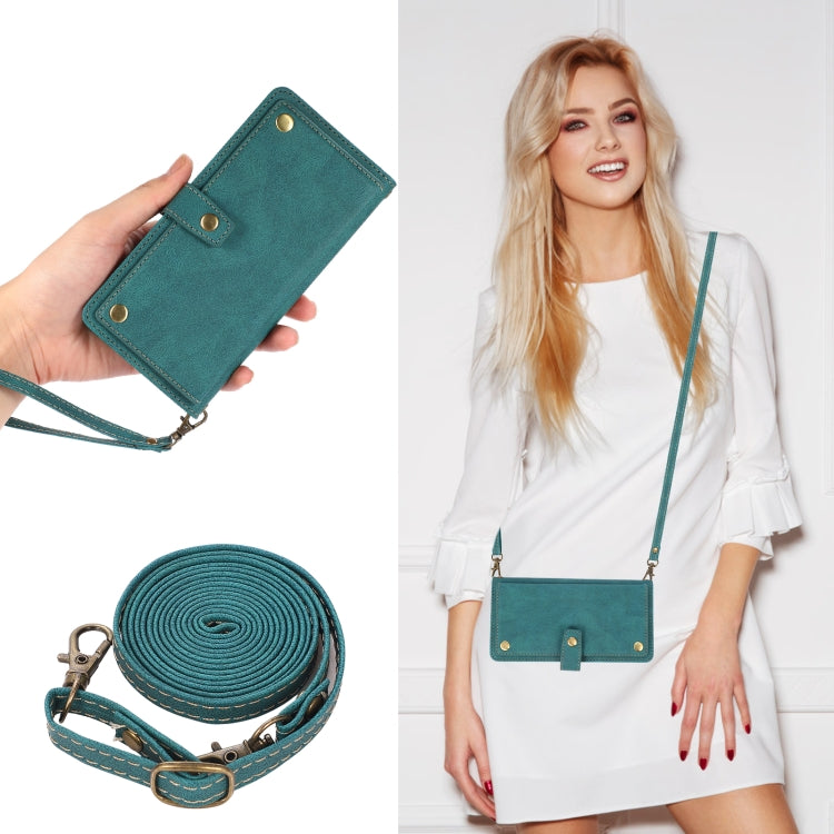 For Huawei P30 PU + TPU Horizontal Flip Leather Case with Holder & Card Slot & Wallet & Lanyard(Lake Blue) by buy2fix