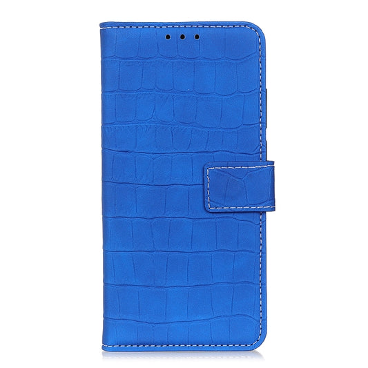 For Galaxy A51 Crocodile Texture Horizontal Flip Leather Case with Holder & Card Slots & Wallet(Blue) by buy2fix
