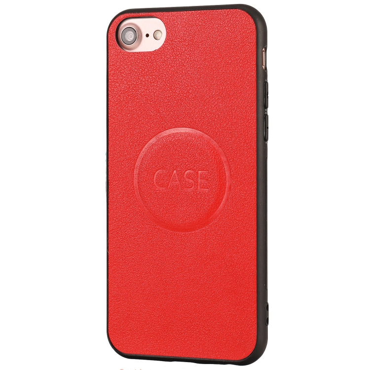 For iPhone SE 2022 / SE 2020 / 8 / 7 Ultra-thin Separable Magnetic Horizontal Flip Leather Case with Card Slot & Wallet(Red) by buy2fix