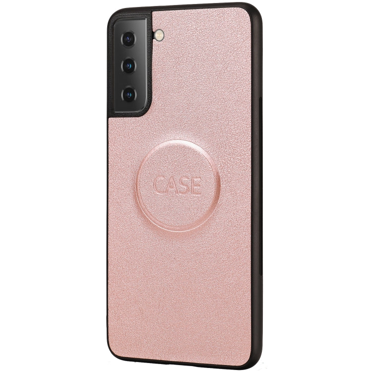 For Samsung Galaxy S21 5G Ultra-thin Separable Magnetic Horizontal Flip Leather Case with Card Slot & Wallet(Pink) by buy2fix