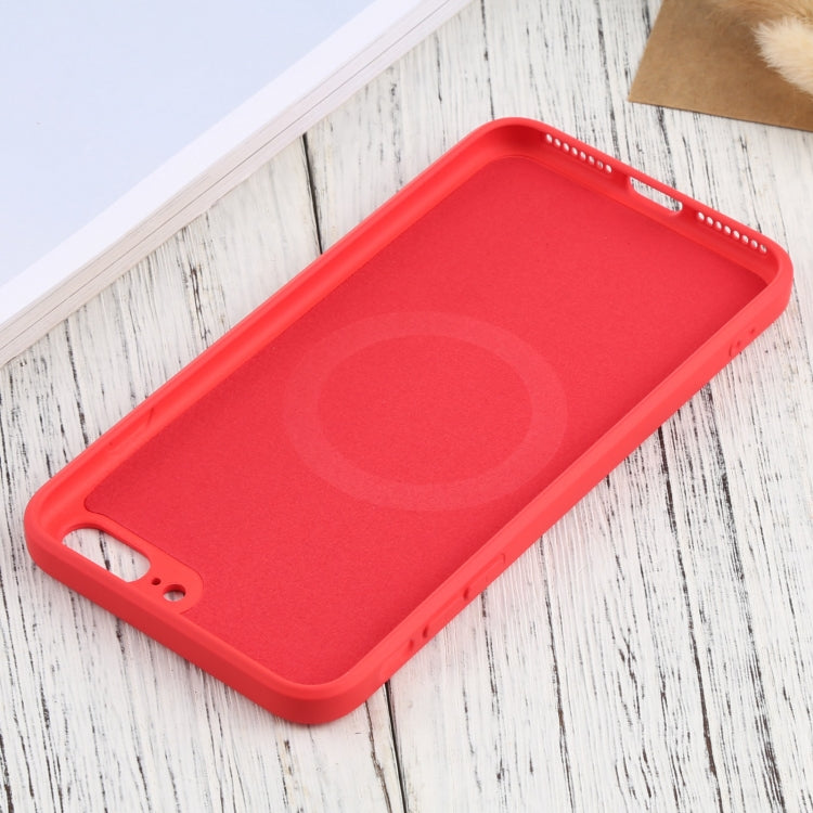 Silicone Full Coverage Shockproof Magsafe Case For iPhone 7 Plus / 8 Plus(Red) by buy2fix