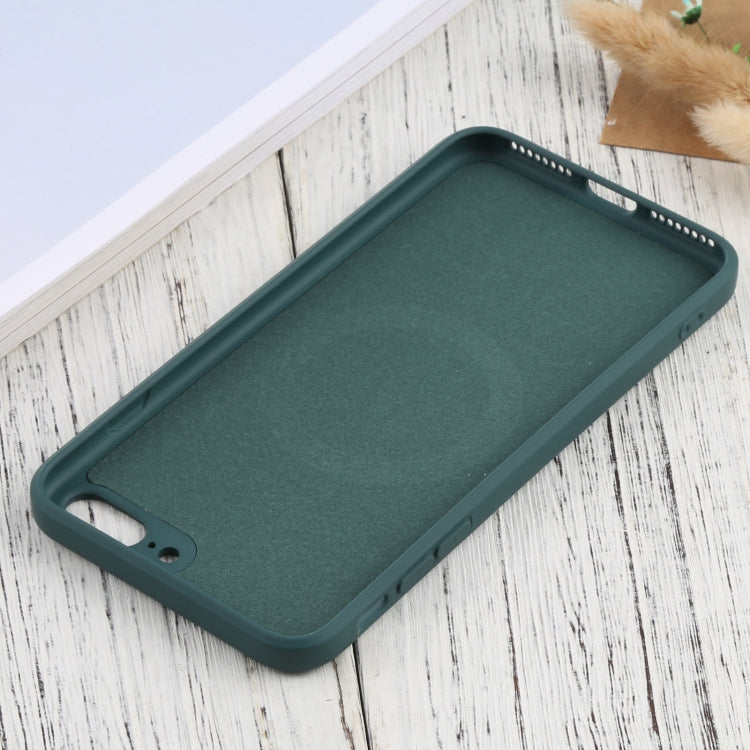 Silicone Full Coverage Shockproof Magsafe Case For iPhone 7 Plus / 8 Plus(Deep Green) by buy2fix