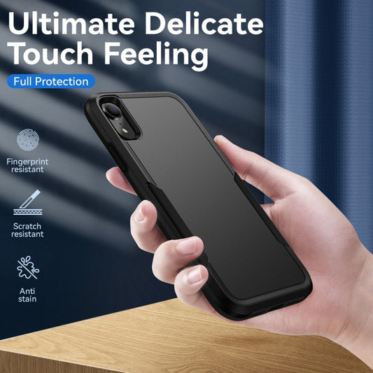 For iPhone XR Pioneer Armor Heavy Duty Shockproof Phone Case(Black) by buy2fix