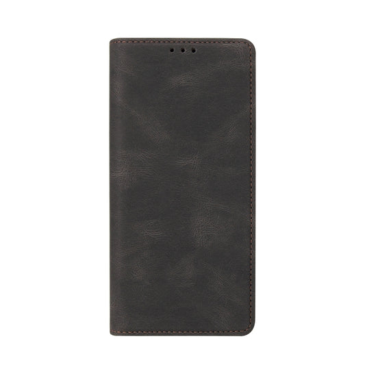 For Samsung Galaxy A02 Simple Suction Closure Horizontal Flip Leather Case with Holder & Card Slot & Wallet(Black) by buy2fix