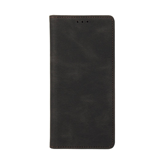 For Xiaomi Redmi Note 8T Simple Suction Closure Horizontal Flip Leather Case with Holder & Card Slot & Wallet(Black) by buy2fix