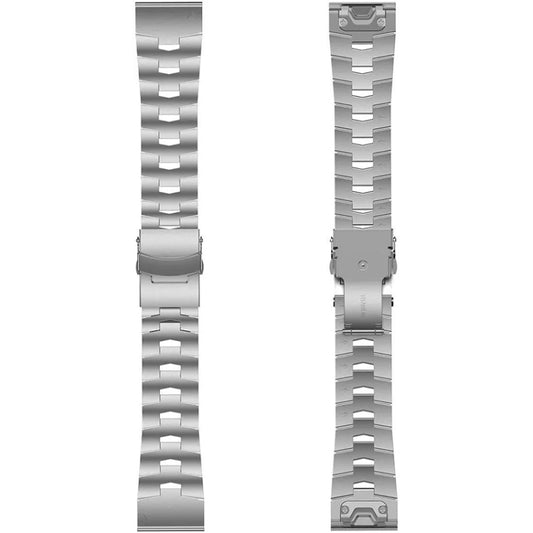 For Garmin Fenix 6 22mm Titanium Alloy Quick Release Watch Band(Silver) by buy2fix