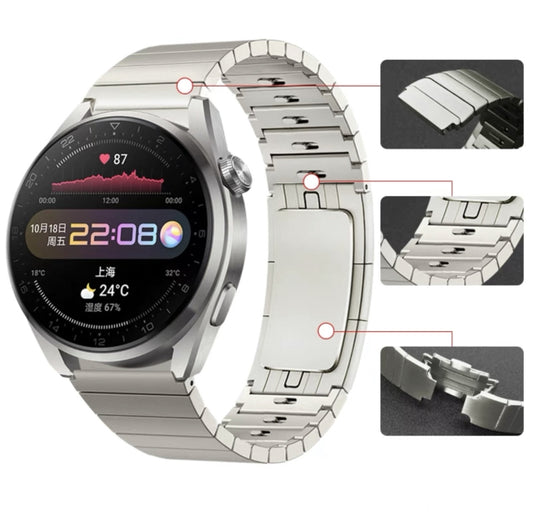 For Huawei Watch GT2 Pro 22mm Self-demolition Stainless Steel Metal Watch Band (Silver) by buy2fix