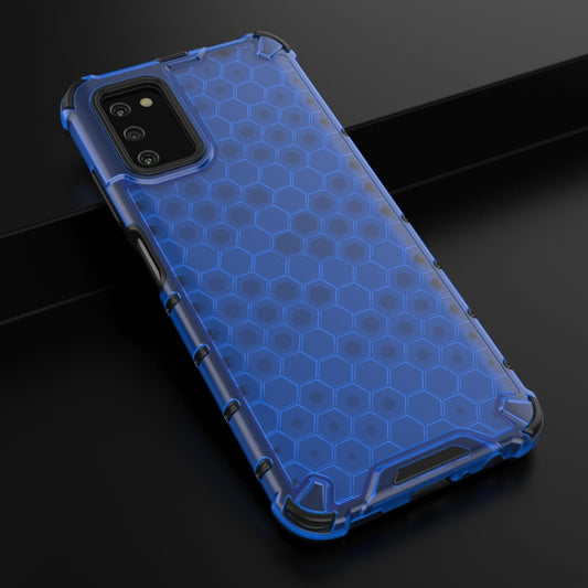 For Samsung Galaxy A03s 164mm Shockproof Honeycomb PC + TPU Case(Blue) by buy2fix