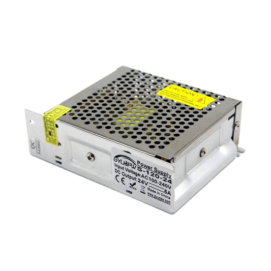 S-120-24 DC24V 5A 120W LED Regulated Switching Power Supply, Size: 129 x 99 x 40mm by buy2fix