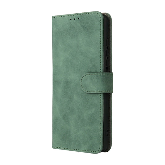 For Motorola Moto G60S Solid Color Skin Feel Magnetic Buckle Horizontal Flip PU Leather Case with Holder & Card Slots & Wallet(Green) by buy2fix
